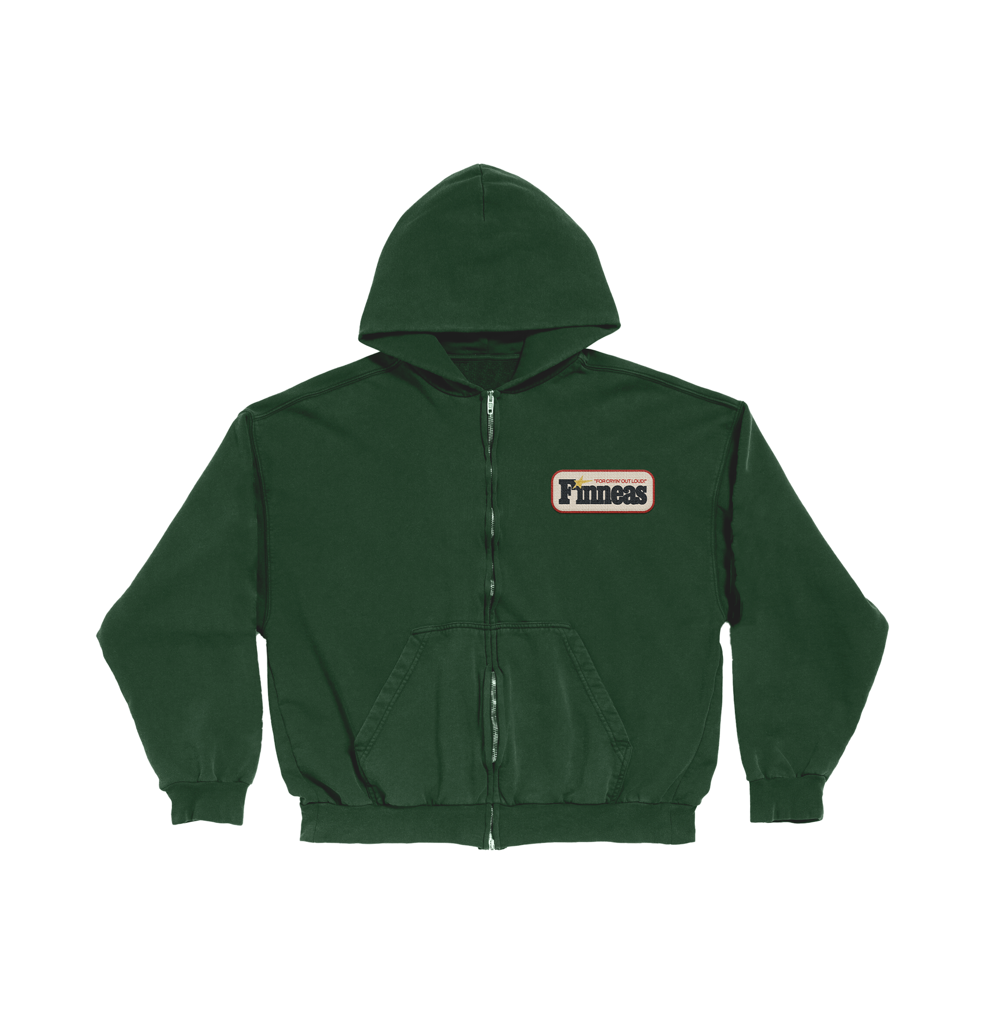 FCOL! Green Patch Hoodie